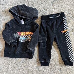 Hot Wheels hoodie and pant set 18m